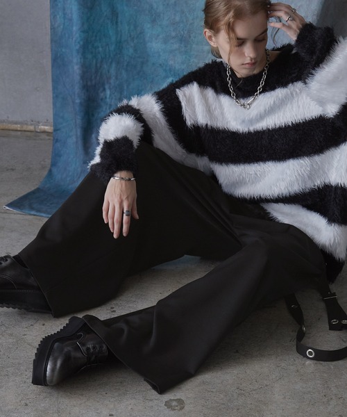 SERACE(セラス)の「【SERACE】Loose silhouette drape mode suspender wide slacks / ルーズシルエットドレープモードサスペンダーワイドスラックス(スラックス・メンズ・ライトグレー/ブラック・L/M/S)」の12枚目の写真