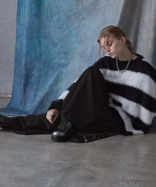 SERACE(セラス)の「【SERACE】Loose silhouette drape mode suspender wide slacks / ルーズシルエットドレープモードサスペンダーワイドスラックス(スラックス・メンズ・ライトグレー/ブラック・L/M/S)」の13枚目の写真