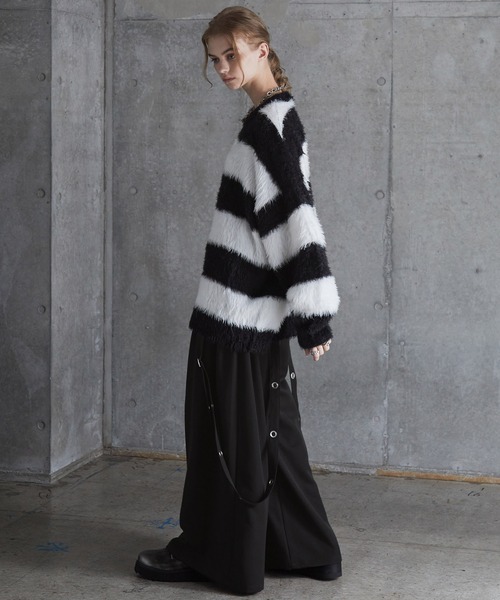 SERACE(セラス)の「【SERACE】Loose silhouette drape mode suspender wide slacks / ルーズシルエットドレープモードサスペンダーワイドスラックス(スラックス・メンズ・ライトグレー/ブラック・L/M/S)」の15枚目の写真