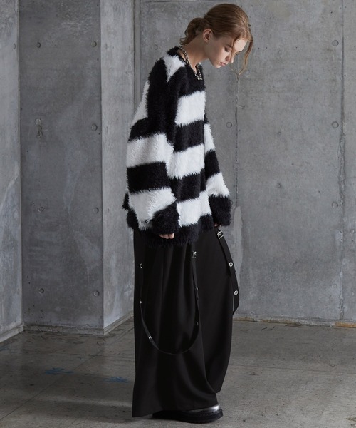 SERACE(セラス)の「【SERACE】Loose silhouette drape mode suspender wide slacks / ルーズシルエットドレープモードサスペンダーワイドスラックス(スラックス・メンズ・ライトグレー/ブラック・L/M/S)」の17枚目の写真
