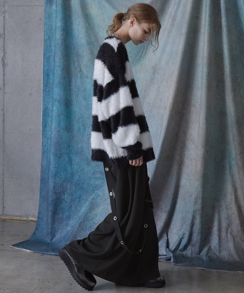 SERACE(セラス)の「【SERACE】Loose silhouette drape mode suspender wide slacks / ルーズシルエットドレープモードサスペンダーワイドスラックス(スラックス・メンズ・ライトグレー/ブラック・L/M/S)」の21枚目の写真