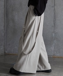 SERACE（セラス）の「【SERACE】Loose silhouette drape mode suspender wide slacks / ルーズシルエットドレープモードサスペンダーワイドスラックス（スラックス）」