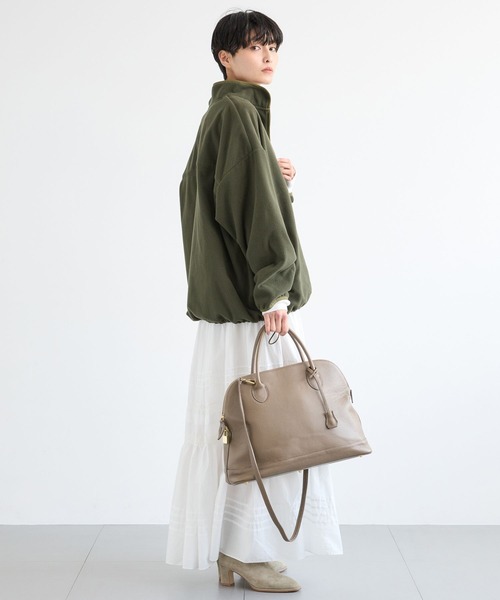 BARNYARDSTORM（バンヤードストーム）の「BARNYARDSTORM / フリースハーフZIPブルゾン / マシンウォッシャブル（ブルゾン・レディース・チャコール/カーキ/レッド・FREE）」の22枚目の写真