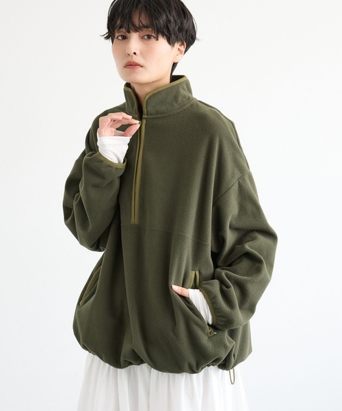 セール】BARNYARDSTORM / フリースハーフZIPブルゾン / マシン