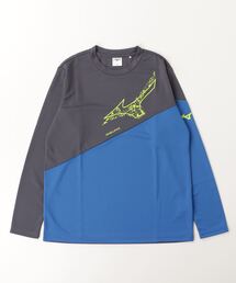 MIZUNO（ミズノ　）の「ミズノ  JR長袖ガチTシャツ_（Tシャツ/カットソー）」