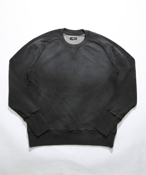 TMT（ティーエムティー）の「PULL OVER SWEAT（BLACK）（スウェット・メンズ・ライトインディゴブルー/インディゴブルー/ライトグレー/グレー/サックスブルー/ブラック・MEDIUM/LARGE/X-LARGE）」の4枚目の写真