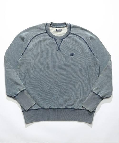 TMT（ティーエムティー）の「PULL OVER SWEAT（BLACK）（スウェット・メンズ・ライトインディゴブルー/インディゴブルー/ライトグレー/グレー/サックスブルー/ブラック・MEDIUM/LARGE/X-LARGE）」の5枚目の写真