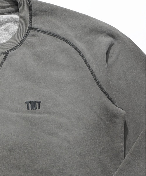TMT（ティーエムティー）の「PULL OVER SWEAT（BLACK）（スウェット・メンズ・ライトインディゴブルー/インディゴブルー/ライトグレー/グレー/サックスブルー/ブラック・MEDIUM/LARGE/X-LARGE）」の9枚目の写真