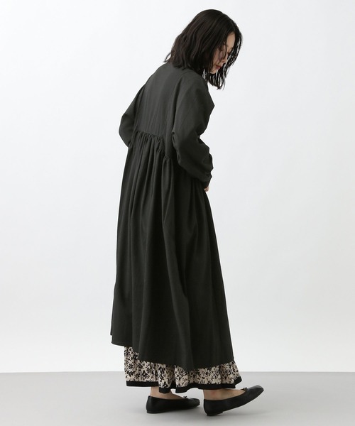 studio CLIP（スタディオクリップ）の「《natural by clip》サッカー前開きワンピース[プチサイズあり]（ワンピース・レディース・ブラック/その他1・FREE/PF）」の18枚目の写真