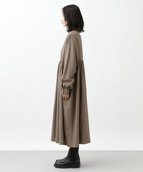 studio CLIP（スタディオクリップ）の「《natural by clip》サッカー前開きワンピース[プチサイズあり]（ワンピース・レディース・ブラック/その他1・FREE/PF）」の16枚目の写真