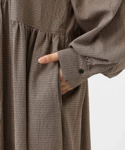 studio CLIP（スタディオクリップ）の「《natural by clip》サッカー前開きワンピース[プチサイズあり]（ワンピース・レディース・ブラック/その他1・FREE/PF）」の12枚目の写真