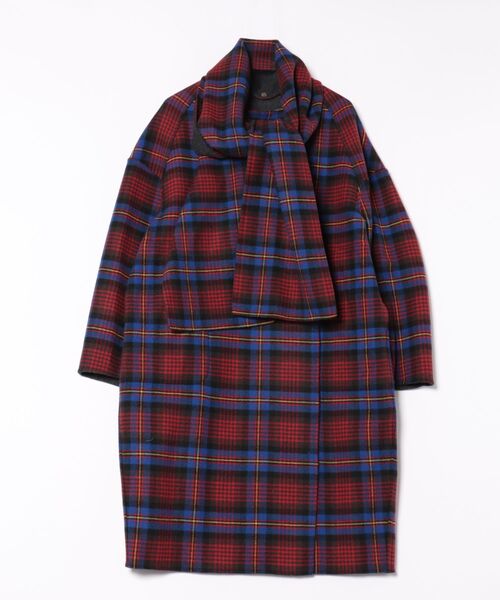 ﾀｰﾀﾝﾁｪｯｸﾘﾊﾞｰﾏﾌﾗｰ付ｺｰﾄ（その他アウター）｜Vivienne Westwood