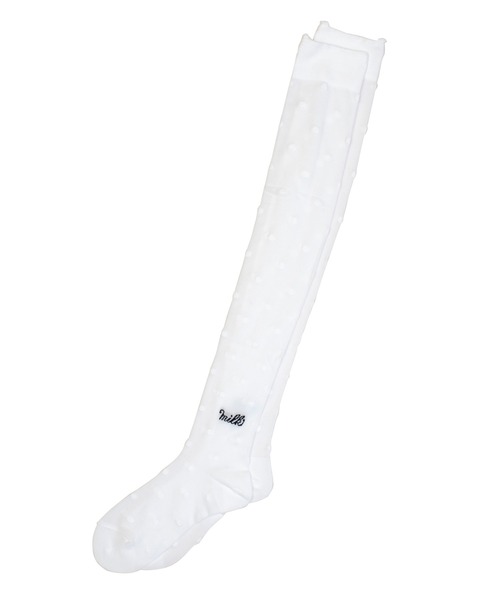 MILK（ミルク）の「ドット ニーハイソックス（ソックス/靴下・レディース・B/A・FREE）」の3枚目の写真