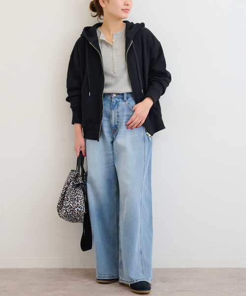 JOURNAL STANDARD relume（ジャーナルスタンダード　レリューム）の「フーディスウェット（パーカー・レディース・チャコールグレー/ブラック・FREE）」の18枚目の写真