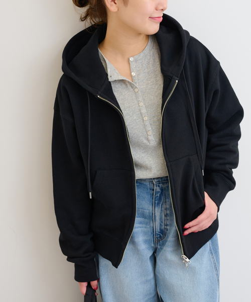 JOURNAL STANDARD relume（ジャーナルスタンダード　レリューム）の「フーディスウェット（パーカー・レディース・チャコールグレー/ブラック・FREE）」の22枚目の写真