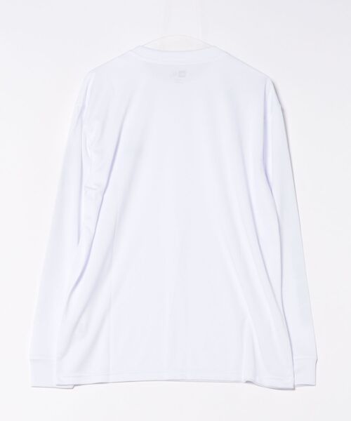 NEW ERA(ニューエラ)の「NEW ERA/ニューエラ 長袖 テック Tシャツ Speed Logo パフォーマンスアパレル ロンT 14674823/14674824(Tシャツ/カットソー・メンズ・ホワイト/ブラック・M/L/XL/2XL)」の3枚目の写真