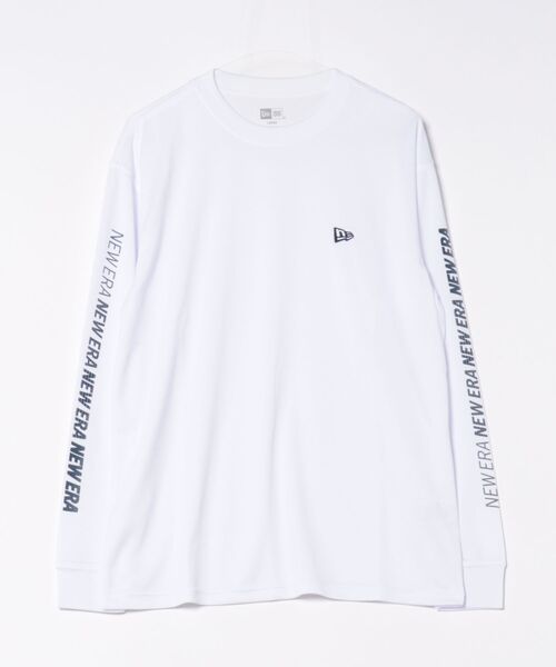 NEW ERA(ニューエラ)の「NEW ERA/ニューエラ 長袖 テック Tシャツ Speed Logo パフォーマンスアパレル ロンT 14674823/14674824(Tシャツ/カットソー・メンズ・ホワイト/ブラック・M/L/XL/2XL)」の9枚目の写真
