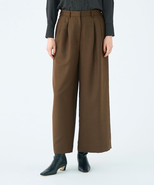 BALLSEY(ボールジィ)の「ライトカルゼ タックワイドパンツ(その他パンツ・レディース・ベージュ/ブラウン/ライトグレー/ブラック・38/36/34/32)」の20枚目の写真