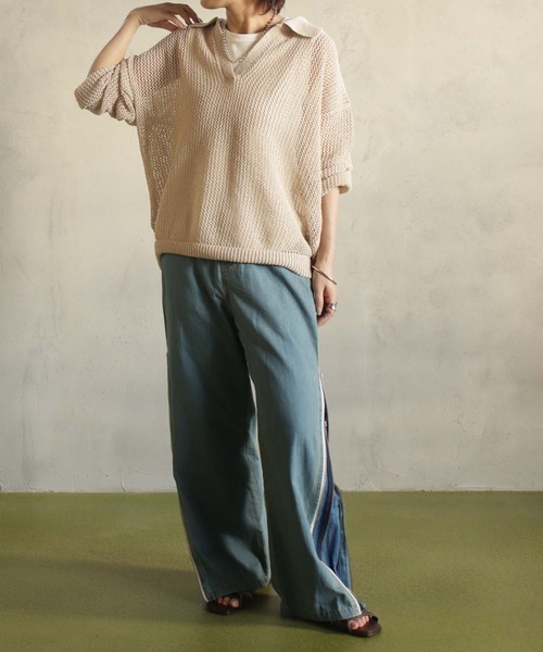 BITTOKO(ビットコ)の「サイドWジップデニムパンツ(デニムパンツ・レディース・ブラック/ブルー・SMALL/MEDIUM)」の9枚目の写真