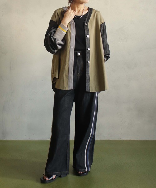 BITTOKO(ビットコ)の「サイドWジップデニムパンツ(デニムパンツ・レディース・ブラック/ブルー・SMALL/MEDIUM)」の16枚目の写真