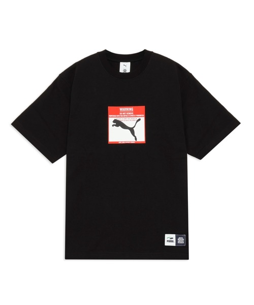 PUMA(プーマ)の「PUMA プーマ メンズ PUMA x BlackEyePatch DO NOT REMOVE ラベル 半袖 Tシャツ(Tシャツ/カットソー・メンズ・ブラック/ホワイト・X-LARGE/SMALL/MEDIUM/LARGE)」の1枚目の写真