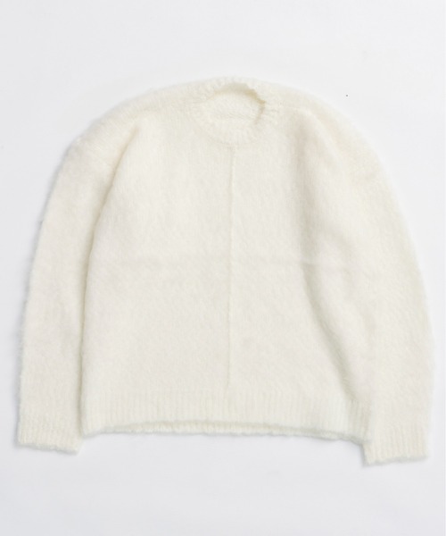 MAISON SPECIAL(メゾンスペシャル)の「Slub Brush Knit Pullover / スラブブラッシュニットプルオーバー(ニット/セーター・レディース・ブラック/ブルー/ホワイト/ピンク/イエロー・FREE)」の16枚目の写真