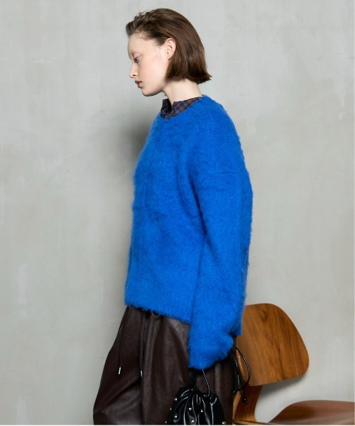 MAISON SPECIAL(メゾンスペシャル)の「Slub Brush Knit Pullover / スラブブラッシュニットプルオーバー(ニット/セーター・レディース・ブラック/ブルー/ホワイト/ピンク/イエロー・FREE)」の13枚目の写真