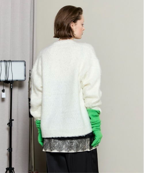 MAISON SPECIAL(メゾンスペシャル)の「Slub Brush Knit Pullover / スラブブラッシュニットプルオーバー(ニット/セーター・レディース・ブラック/ブルー/ホワイト/ピンク/イエロー・FREE)」の12枚目の写真