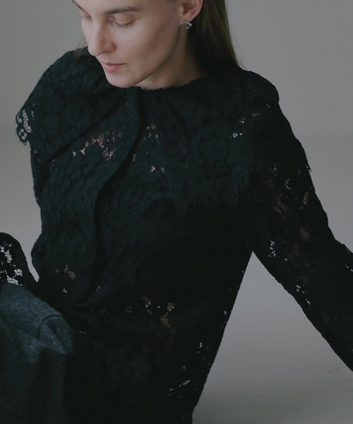 LACE COLLAR SHIRT（シャツ/ブラウス）｜MANOF（マノフ）の