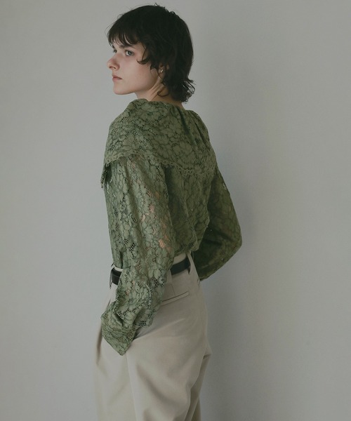 LACE COLLAR SHIRT（シャツ/ブラウス）｜MANOF（マノフ）の