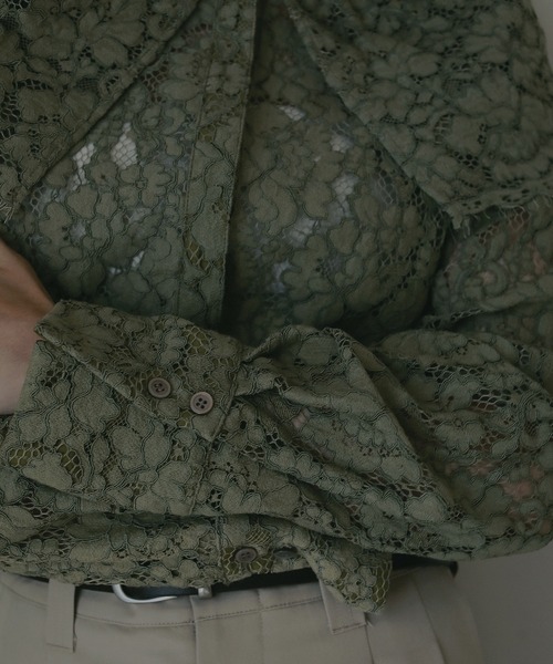 LACE COLLAR SHIRT（シャツ/ブラウス）｜MANOF（マノフ）の