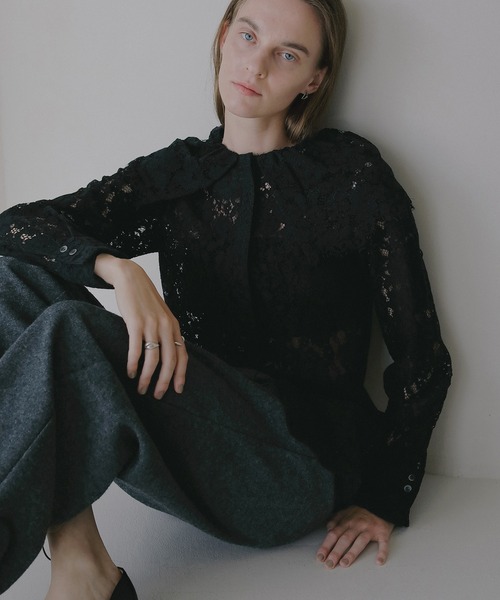 LACE COLLAR SHIRT（シャツ/ブラウス）｜MANOF（マノフ）の