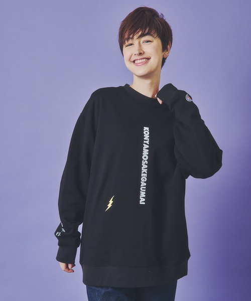 JACKROSE（ジャックローズ）の「YOIDORE 雷様 ｸﾙｰﾈｯｸｽｳｪｯﾄ（スウェット・メンズ・ライトグレー/ブラック・XL/L/M）」の4枚目の写真