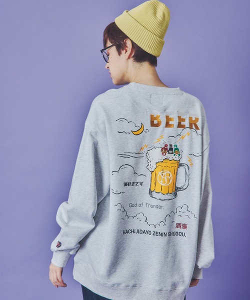 JACKROSE（ジャックローズ）の「YOIDORE 雷様 ｸﾙｰﾈｯｸｽｳｪｯﾄ（スウェット・メンズ・ライトグレー/ブラック・XL/L/M）」の19枚目の写真