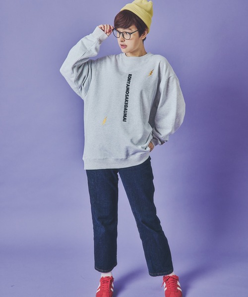 JACKROSE（ジャックローズ）の「YOIDORE 雷様 ｸﾙｰﾈｯｸｽｳｪｯﾄ（スウェット・メンズ・ライトグレー/ブラック・XL/L/M）」の22枚目の写真