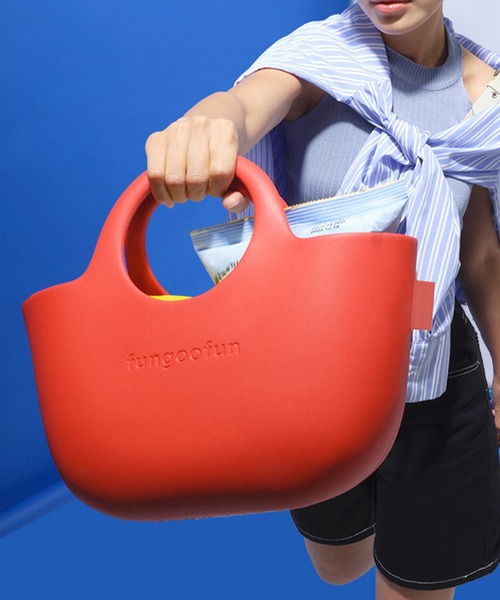 ORiental TRaffic（オリエンタルトラフィック）の「EVA バスケット トートバッグ /G-0026（トートバッグ・レディース・レッド/ブルー/ベージュ・ﾌﾘ-）」の10枚目の写真