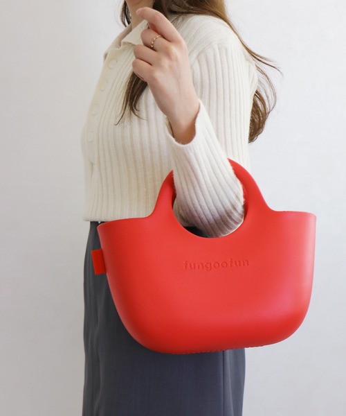 ORiental TRaffic（オリエンタルトラフィック）の「EVA バスケット トートバッグ /G-0026（トートバッグ・レディース・レッド/ブルー/ベージュ・ﾌﾘ-）」の14枚目の写真