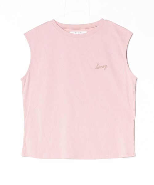 新品未使用！Her lip to Logo Top ピンク キャミソール Her lip to Logo Top