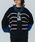 ROSE BUD�i���[�Y�o�b�h�j�́u(CREOLME)MULTI STRIPE KNIT CARDIGAN�i�J�[�f�B�K��/�{�����j�v�b�u���b�N