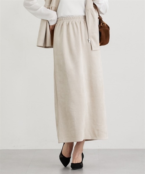 nissen（ニッセン）の「フェイクスエードナロースカート【セットアップ対応】（スカート・レディース・グレー/ブラック/アイボリー/ブラウン・LL/M/L）」の21枚目の写真