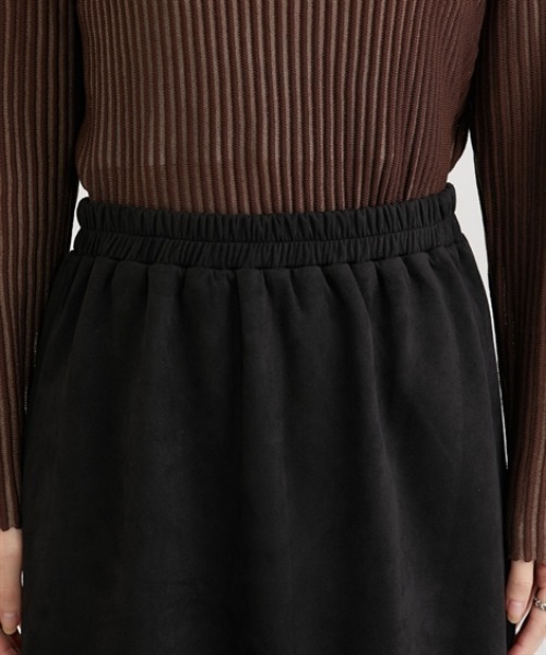 nissen（ニッセン）の「フェイクスエードナロースカート【セットアップ対応】（スカート・レディース・グレー/ブラック/アイボリー/ブラウン・LL/M/L）」の11枚目の写真