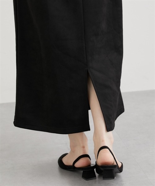 nissen（ニッセン）の「フェイクスエードナロースカート【セットアップ対応】（スカート・レディース・グレー/ブラック/アイボリー/ブラウン・LL/M/L）」の13枚目の写真