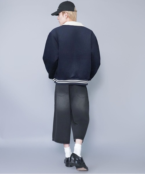 SPINNS（スピンズ）の「短丈コーデュロイスタジャン/襟付き/ショート丈/ユニセックス（ブルゾン・メンズ・ブラック系その他/ブラウン系その他/ブルー系その他/グリーン系その他・ONESIZE）」の14枚目の写真