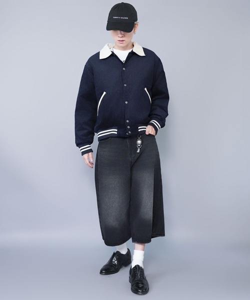 SPINNS（スピンズ）の「短丈コーデュロイスタジャン/襟付き/ショート丈/ユニセックス（ブルゾン・メンズ・ブラック系その他/ブラウン系その他/ブルー系その他/グリーン系その他・ONESIZE）」の13枚目の写真