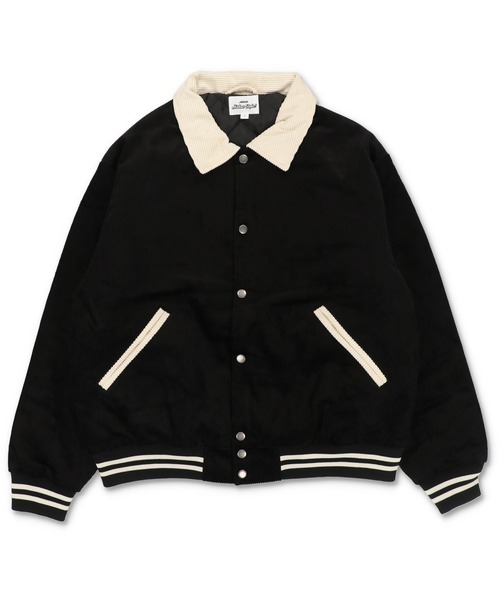 セール】短丈コーデュロイスタジャン/襟付き/ショート丈/ユニセックス