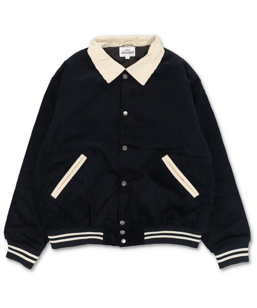 セール】短丈コーデュロイスタジャン/襟付き/ショート丈/ユニセックス