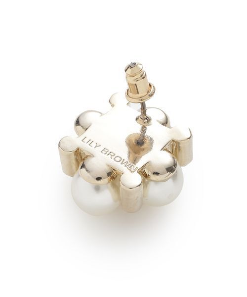 LILY BROWN（リリーブラウン）の「LBロゴパールピアス（ピアス（両耳用）・レディース・オレンジ/ホワイト/グリーン・F）」の13枚目の写真