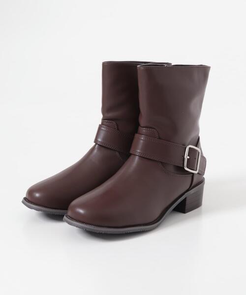 KBF（ケイビーエフ）の「エンジニアショートブーツ（ブーツ・レディース・ブラウン/ブラック・36/37/38）」の7枚目の写真