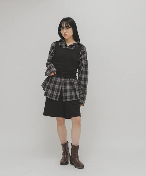 KBF（ケイビーエフ）の「エンジニアショートブーツ（ブーツ・レディース・ブラウン/ブラック・36/37/38）」の13枚目の写真