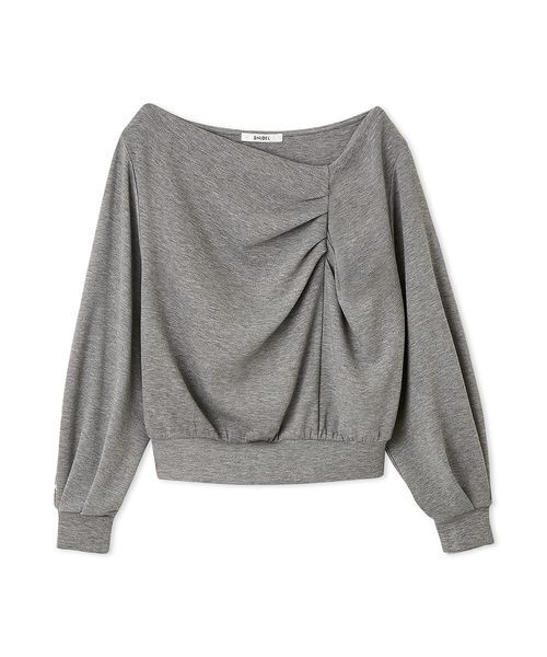 SNIDEL（スナイデル）の「タックディテールスウェットプルオーバー（Tシャツ/カットソー・レディース・ホワイト/ミント/グレー・F）」の2枚目の写真